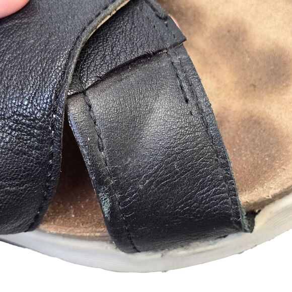 Fly London Women's Wedgefly Black Leather Platform Sandals EU 39 - Picture 14 of 16